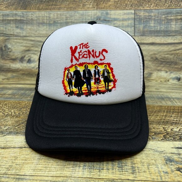 The Keanus Unisex Trucker Hat Black Snapback Keanu Reeves Inspired Baseball Cap - Picture 2 of 6